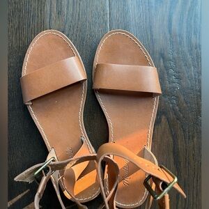 Madewell sandals with ankle strap
